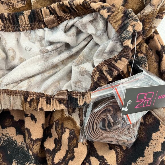 *NWT* No Boundaries Brown Black Animal Print Tribal Jumpsuit Strapless L 11/13 - Picture 7 of 12